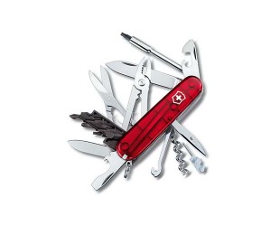 Нож складной Victorinox CyberTool 34 1.7725.T (91 мм, полупрозрачный красный)