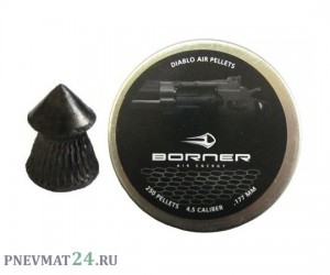 Пули Borner Diablo 4,5 мм, 0,49 г (250 штук)