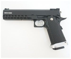 Страйкбольный пистолет KJW KP-06 Colt M1911 Hi-Capa 6” CO₂ GBB