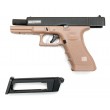 Страйкбольный пистолет KJW KP-17 Glock G17 CO₂ Tan, металл. затвор - фото № 5