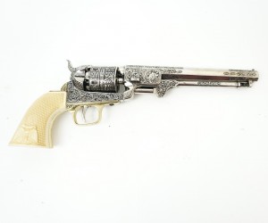 Макет револьвер морского офицера Colt Navy, рук. под кость (США, 1851 г.) DE-1040-B