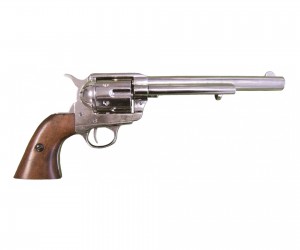 Макет револьвер Colt Peacemaker .45, 7½”, никель (США, 1873 г.) DE-1107-NQ