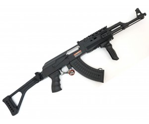 Страйкбольный автомат Cyma AK-47U Tactical, пластик. корпус, скл. приклад (CM.028U)