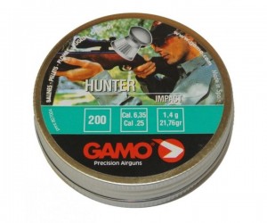 Пули Gamo Hunter 6,35 мм, 1,4 г (200 штук)