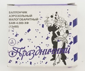 Баллончик аэрозольный БАМ-ХФ «Праздничный» 13x60 (5 шт.)