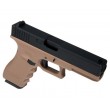 Страйкбольный пистолет KJW KP-18 Glock G18 CO₂ Tan, металл. затвор - фото № 9