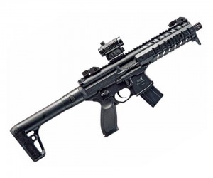 Пневматическая винтовка Sig Sauer MPX BLK-R (CO₂, коллиматор) 4,5 мм