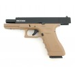 Страйкбольный пистолет KJW KP-17 Glock G17 CO₂ Tan, металл. затвор - фото № 3