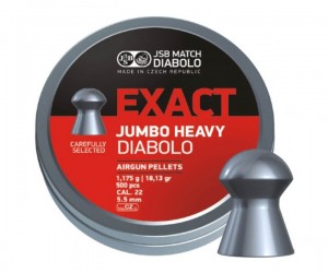 Пули JSB Exact Jumbo Heavy Diabolo 5,5 мм, 1,175 г (500 штук)