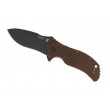 Нож полуавтоматический Zero Tolerance SpeedSafe Brown Aluminum Handle K0350BRN - фото № 1