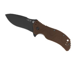 Нож полуавтоматический Zero Tolerance SpeedSafe Brown Aluminum Handle K0350BRN