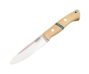 Нож Bark River DPH Antique Ivory Micarta Turquoise