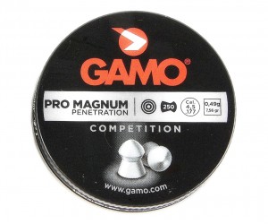 Пули Gamo Pro Magnum 4,5 мм, 0,49 г (250 штук)