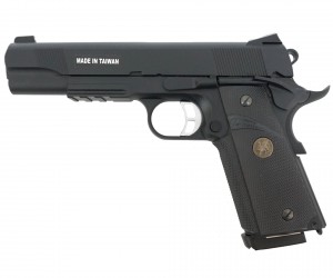 Страйкбольный пистолет KJW KP-07 Colt M1911 M.E.U. Gas GBB Black