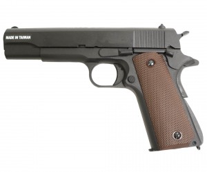 Страйкбольный пистолет KJW Colt M1911A1 Gas GBB Black