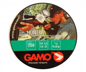 Пули Gamo Hunter 5,5 мм, 1,0 г (250 штук)