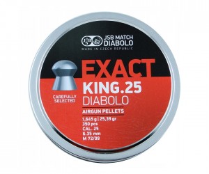 Пули JSB Diabolo Exact King 6,35 мм, 1,645 г (350 штук)