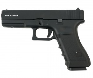 Страйкбольный пистолет KJW KP-17 Glock G17 CO₂ Black, металл. затвор