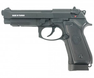 Страйкбольный пистолет KJW Beretta M9A1 CO₂ GBB Black