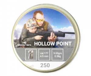 Пули Borner Hollow Point 4,5 мм, 0,58 г (250 штук)