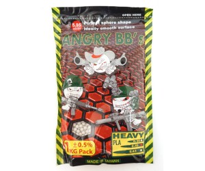 Шары для страйкбола Angry BB's 0,40 г, 2500 штук (1 кг, белые)