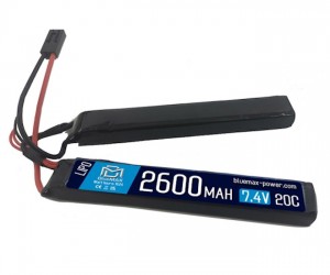 Аккумулятор BlueMAX Li-Po 7.4V 2600mah 20C Nunchuck, 2x (128x21x12) мм