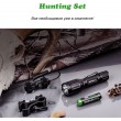 Фонарь с комплектом NexTORCH T5G Hunting Set, 860 лм белый + 170 лм зеленый - фото № 5