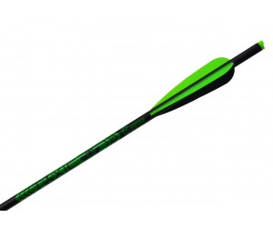 Стрела арбалетная микс карбон Centershot Toxic 16” Half Moon Nock