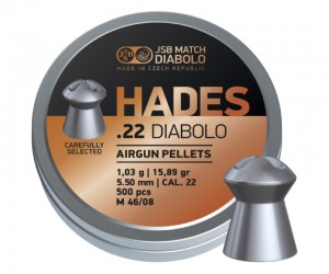 Пули JSB Hades Diabolo 5,5 мм, 1,03 г (500 штук)