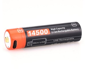 Аккумулятор 14500 FiTorch (750 mAh) с зарядкой USB