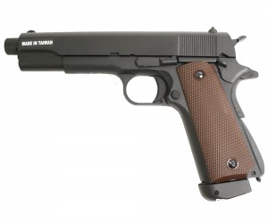 Страйкбольный пистолет KJW Colt M1911A1 TBC CO₂ GBB, удлин. ствол