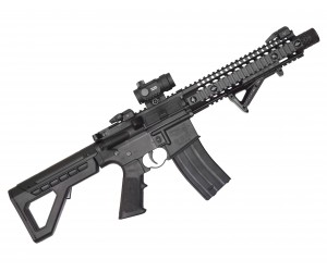 Пневматическая винтовка Crosman DPMS SBR Full Auto (M16, ★3 Дж, коллиматор) 4,5 мм