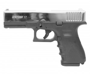 Охолощенный СХП пистолет Retay 17 (Glock) 9mm P.A.K Nickel