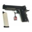 Страйкбольный пистолет Tokyo Marui Colt M1911A1 Night Warrior GBB - фото № 4