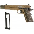 Страйкбольный пистолет KJW KP-16 Colt 1911/M45A1 CO₂ FDE, удлин. ствол - фото № 4