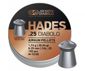 Пули JSB Hades Diabolo 6,35 мм, 1,72 г (300 штук)