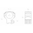 Кольца тактические Hawke 26 мм, на «ласточкин хвост» высокие (24102) 6 винтов - фото № 2