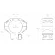 Кольца тактические Hawke 30 мм, на «ласточкин хвост» средние (24106) 6 винтов - фото № 2