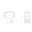 Кольца тактические Hawke 30 мм, на «ласточкин хвост» высокие (24107) 6 винтов - фото № 2