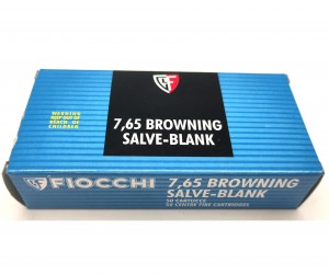 Патрон светозвукового действия 7,65 mm Browning / .32ACP (Fiocchi) 50 штук