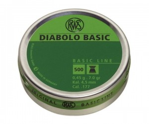 Пули RWS Diabolo Basic 4,5 мм, 0,45 г (500 штук)