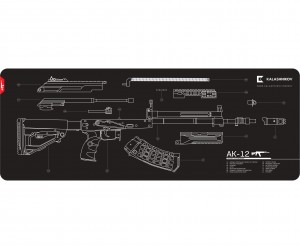 Коврик для мыши и чистки оружия АК-12 Калашников, 80х30 см