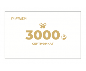 Подарочный сертификат на 3000 руб. в Pnevmat24