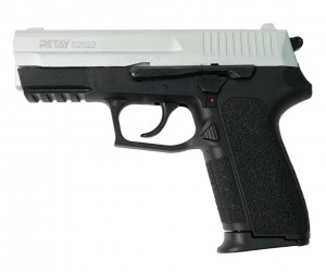 Охолощенный СХП пистолет Retay S2022 (Sig Sauer) 9mm P.A.K Chrome