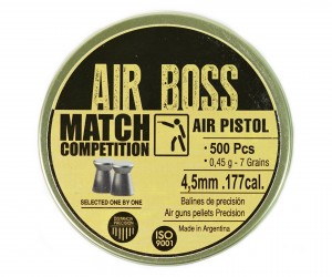 Пули Apolo Air Boss Match Pistol 4,5 мм, 0,45 г (500 штук)