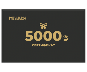 Электронный подарочный сертификат на сумму 5000р в Pnevmat 24