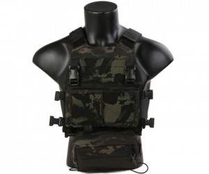 Разгрузочный жилет EmersonGear FCS Style Vest w/MK Chest Rig Set (Multicam Black)