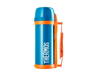 Термос универсальный THERMOS FDH-2005 Blue 2.0L, поильник, доп. чашка, складная ручка, съёмный ремень (голубой)