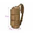 Сумка наплечная AS-BS0012 Tactical Go Pack Camping Military 600D (Tan) - фото № 3