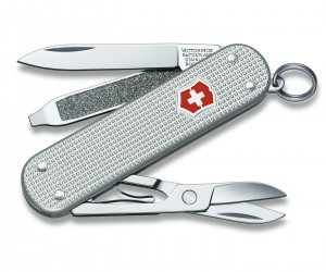 Нож-брелок Victorinox Classic Alox Silver 0.6221.26 (58 мм, серебристый)